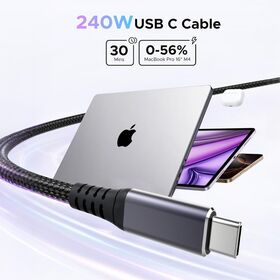 شحن سريع 240 واط من النوع C إلى C ، كابل USB 4 Gen 4 ، مضفر مقاوم للاهتراء ، نقل بيانات 80Gbps سريع للغاية ODM OEM
