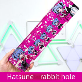 Hatsune's Rabbit Hole Gaming Handgelenkauflagen, Tastatur-Handgelenkauflagen, lindern Ermüdung, CNC-graviert, OEM-Anpassung verfügbar