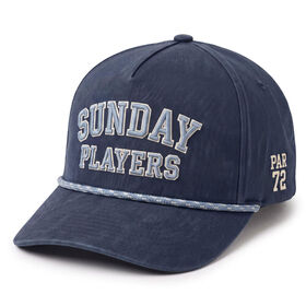 Gorra de Cuerda Vintage Azul Marino Personalizada para Golf | Souvenir del Sunday Players Country Club y Gorra Deportiva Par 72 para Resort