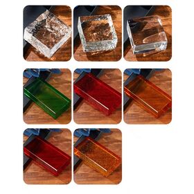 ODM, Ladrillos de vidrio de cristal transparente-DIY pared de cristal creativo para la sala de estar. Tamaño y color adaptables disponibles.