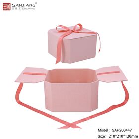 Boîte cadeau de luxe rigide en carton à deux portes et double fermeture magnétique, prix usine, pour anniversaire et Saint-Valentin
