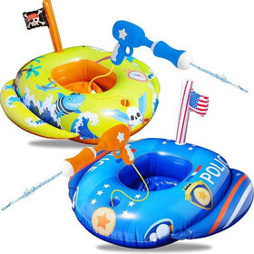 Nouveau jouet gonflable en PVC pour enfants avec pulvérisateur d'eau, bateau gonflable pour enfants avec pulvérisateur d'eau, bouée de piscine pour jouer dans l'eau en été