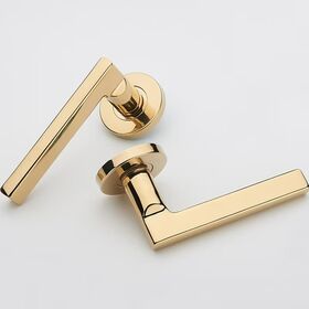 Bagian die casting seng profesional, panel kunci, paduan seng, DICHROMATE SENG KUNING, untuk gagang pintu, berlapis emas
