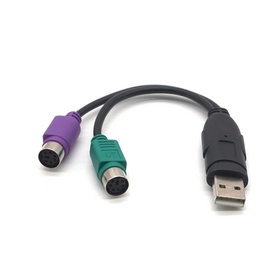 PS/2 كابل تحويل USB ، كابل محول USB إلى PS2 للماوس ولوحة المفاتيح 2 ، تحويل PS/2 الأجهزة الطرفية القديمة إلى منفذ USB للكمبيوتر