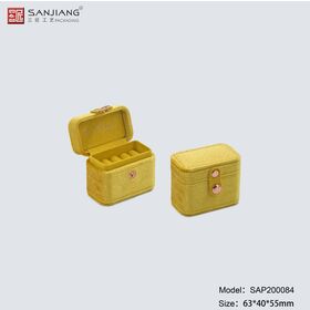 OEM ODM Mini caja de almacenamiento de joyas Caja de regalo de anillo Caja de joyería portátil Caja de almacenamiento de joyas de viaje