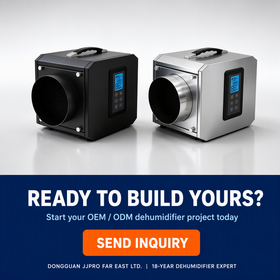 Portable Desiccant Dehumidifier 13L Day 220-240V ROHS Compliant for Hotel Basement Warehouse Applications
