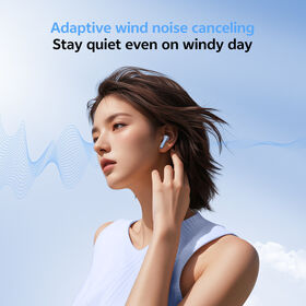 QCY B2B TWS ANC Wireless Bluetooth earphones 28dB Hybrid 13mm Dymanic with 6 Mics Al for Call Clarity 60ms Low Latency OEM/ODM