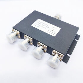 Divisor de energia RF de 4 vias 700-3700MHz N conector fêmea 50w 1 a 4 divisor de sinal para 5G 4G repetidor celular