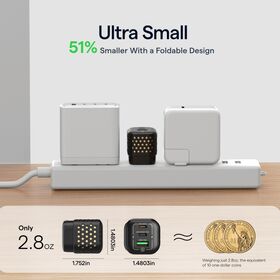 Creative Ultra Compact 65W GaN Charger Heat Dissipation 2C1A Wall Charger for iPhone Duo Travel Adapter for Macbook Laptop Tablet