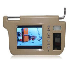 Sun visor display for cars, providing convenient information.