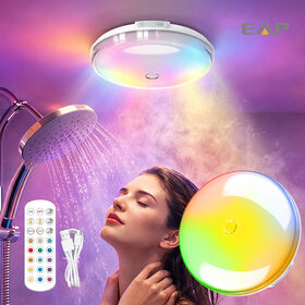 EAP Wireless Rechargeable Shower Light - Color Changing LED Ambient Lamp for Bathroom & Home