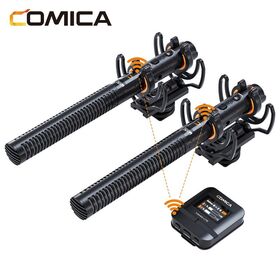 COMICA VM40 Lite COMBO Super Cardioid Wireless Shotgu 48kHz/32-bit Float Recording Noise Cancelling Compatible
