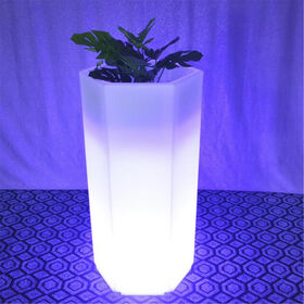 High-quality LED luminous flowerpot processing new fashion waterproof luminous flowerpot