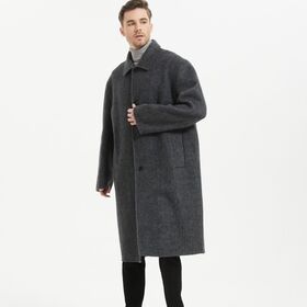 Double Face Wool Alpaca Coat Warm Stylish Winter Outerwear For Men