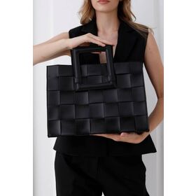 Tas Tote Konversi Kepang dengan Tali Selempang Lepas Pasang - Tas Tangan Kulit PU, Interior Luas, Gaya Modern Elegan
