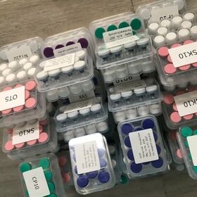 Latest batch of Reta/Tirz 10-80 mg lyophilized peptide powder, research grade peptides, and fine chemical peptide raw materials.