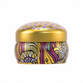 Food Grade Padrão Potbelly Forma Metal Tin Box Embalagem Caixa