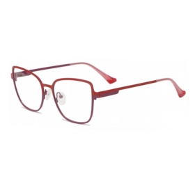 Armações de óculos de metal femininas, armações de meio aro, armações para lentes de prescrição