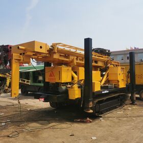 Used SL500S water well drilling rig, yuchai engine, 2020, 500m drilling depth, 89 drill rods, 3.m mast. Used SL500S ABT551