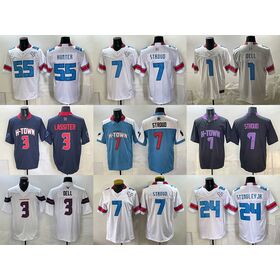 2026 Rivalries Collection Texans Game Jersey Men's White American Football Sports Jersey C.J. Stroud #7 Nico Collins Andre Johnson
