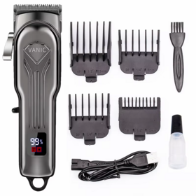 USMILEPET Profesional Pet Dog Clippers Pet Eléctrico Profesional de Pelo Grooming Clippers Kit Con Guardia Peine Cepillo para Perros Gatos