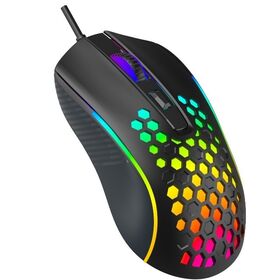 Mouse Gaming 4D dengan Desain Lubang, 3600 DPI, Injeksi Multiwarna, dan Kabel PVC - Harga Pabrik