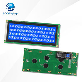 Affichage LCD à caractères russes à contraste élevé SJXD2004B-IIC STN Négatif Module LCM à matrice de points 20X4 Support Interface IIC/I2C