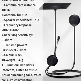 V5S Helmet Bluetooth Headset 2 Riders Conference Intercom 1000M Built-in Antenna Speaker FM Music Answer Call