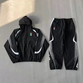 Ensemble de Survêtement de Football Vintage pour Hommes et Femmes, Veste de Football et Pantalon, Survêtement de Luxe Designer, Style 'Shooters'
