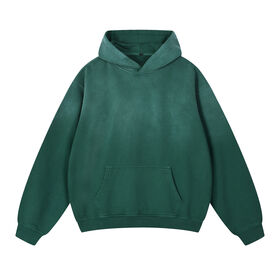 420G Gradient Printed Horsehair Hooded Sweatshirt