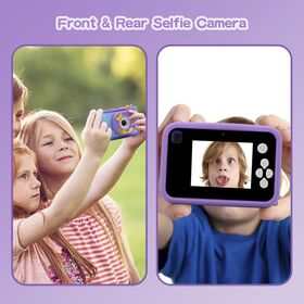 Tragbare Digitalkamera mit 4800 Pixel Dual-Kamera, 1080P HD-Video & 2,4-Zoll-IPS-Bildschirm