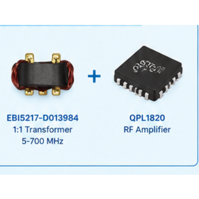 Transformador de Línea de Transmisión Balun RF 1:1 de 75 Ohm 5-700 MHz MRFXF5R17 VHF UHF Balun con Solución de Chips IC Qorvo QPL1820