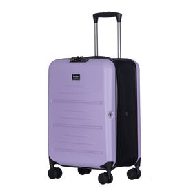 Bagage de Voyage d'Affaires Léger, Valise Pliable et Extensible en ABS+PC avec Roulettes Pivotantes