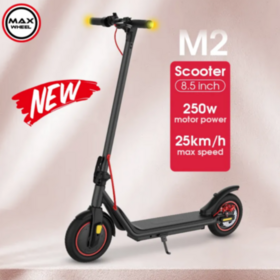 M2 Adult Foldable Electric Scooter, 8.5 Inch Wheel, 250W 36V 5.2Ah Lithium Battery, Portable E Scooter EU Warehouse Wholesale