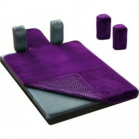 Support antidérapant en silicone en microfibre polaire Pilates Reformer Mat Cover