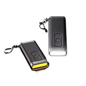 New High Power Mini Rechargeable Flashlight Keychain Lamp USB Powered Child's Handheld Light