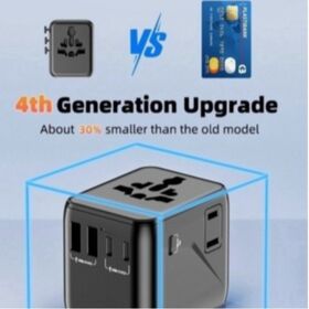 2026 Adaptateur de voyage universel à dos haut PD 17W modèle 1005 DFR pour bureau à domicile