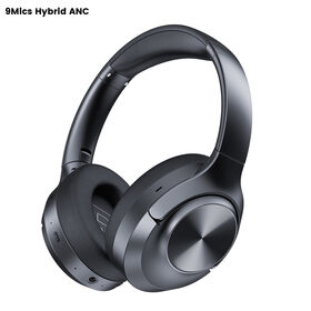 Fones de Ouvido Sem Fio J25 Over Ear com Cancelamento Ativo de Ruído 40dB+, 9 Microfones ENC, Headset 6.0 para Jogos e Música