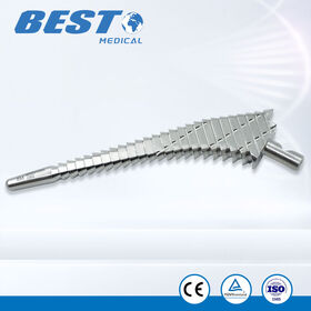 Femoral Broach, Edelstahl 17-4 PH & 420B zur Vorbereitung des Femurkanals bei der totalen Hüftendoprothetik