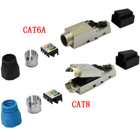 Connecteur Modulaire RJ45 FTP CAT6A/Cat8 sans Outil