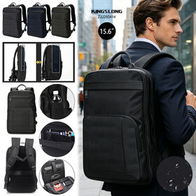 Ready to Ship Expandable 15.6 Inch Water Resistant Men's Carry on Business Laptop Backpack with Keychain