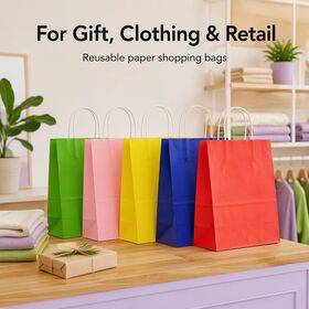 Sacs Cadeaux Personnalisés Mignons, Petits Sacs en Papier Colorés