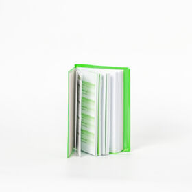 Commerce de gros de la couverture en PVC vert personnalisé Notebook avec le ruban de signet pour la documentation de bureau