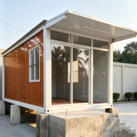 Quick Assembly Prefabricated Sandwich Panel House Temporary Office