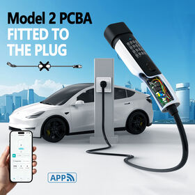 Smart Portable EV Charger 16A 32A Type 2 GB/T Type 1 3.6kW 7kW APP Control Plug and Play Electric Car Charger OEM ODM