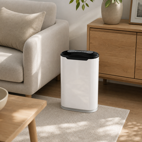 Luftreiniger mit HEPA-Verbundfiltern, Staubsensor, Automatikmodus, Schlafmodus, Ionisator und 1-8-Stunden-Timer