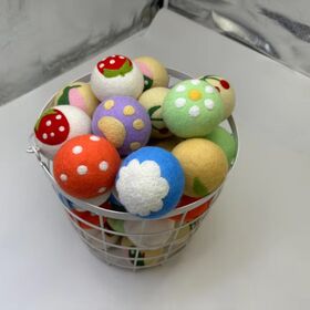 Custom Detergent-Free Wool Ball Replaces Fabric Softener Detergent Laundry Ball