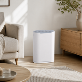 Portable Air Purifier with HEPA and Activated Carbon Filters, 180 m3/h CADR, Sleep Mode, 3 Speeds, 1-8H Timer and Filter Reminder