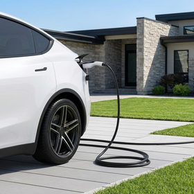 Portable Level 2 EV Charger Type 2 GBT Type 1 7kW Lightweight Minimalist Integrated Design Adjustable Current APP Control