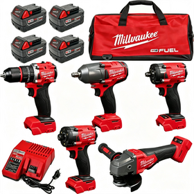 FAST SHIPPING NEW Milwaukee 2695-15 power tools combo kits M18 20V Cordless Lithium-Ion Combo Tools Kits W\bags